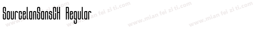 SourcelanSansCH  Regular字体转换